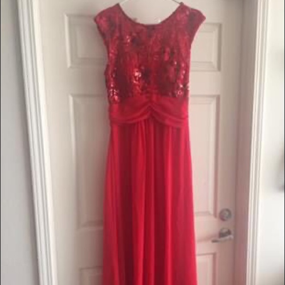 Red Sequin Prom/Bridesmaid Dress